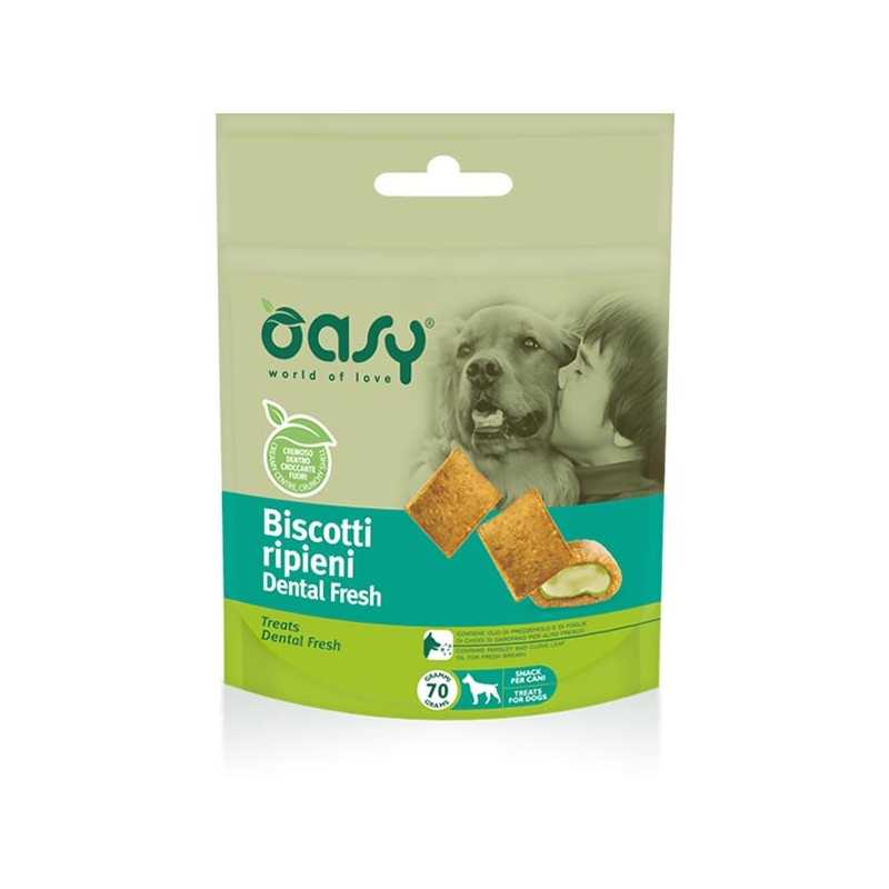 OASY Snack Biscotti Ripieni Dental Fresh 70 g. OASY Snack Biscotti Ripieni Dental Fresh 70 g.