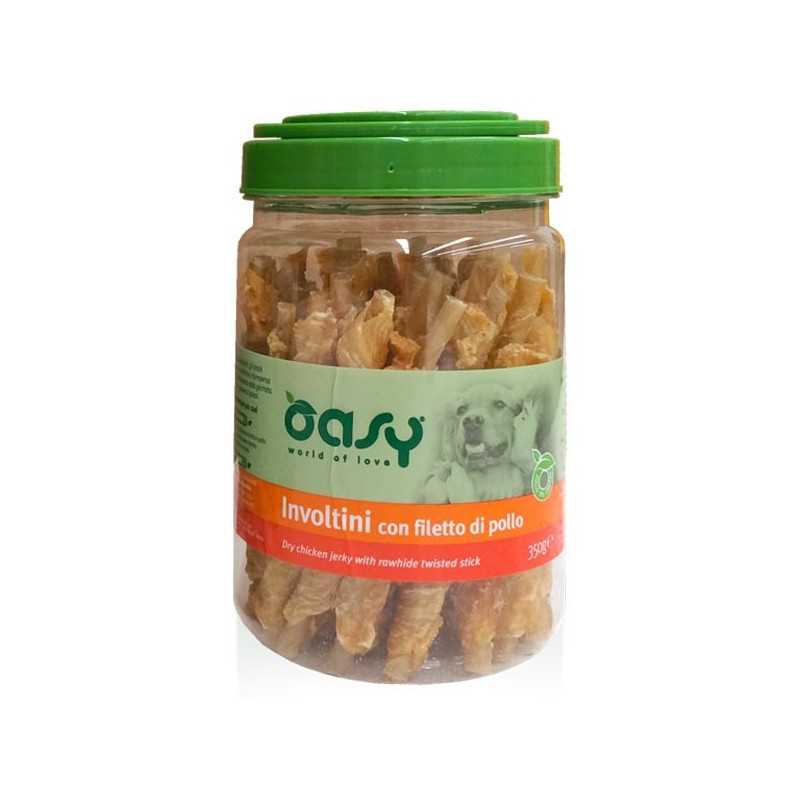 OASY Involtini avec Filetto di Poulet ( 1 barattolo 350 g). OASY Involtini avec Filetto di Poulet ( 1 barattolo 350 g).