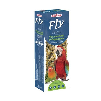 RAGGIO DI SOLE Fly Stick for Parakeets & Parrots Peanuts and Honey 150 gr.