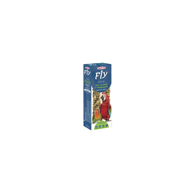 RAGGIO DI SOLE Fly Stick for Parakeets & Parrots Peanuts and Honey 150 gr.