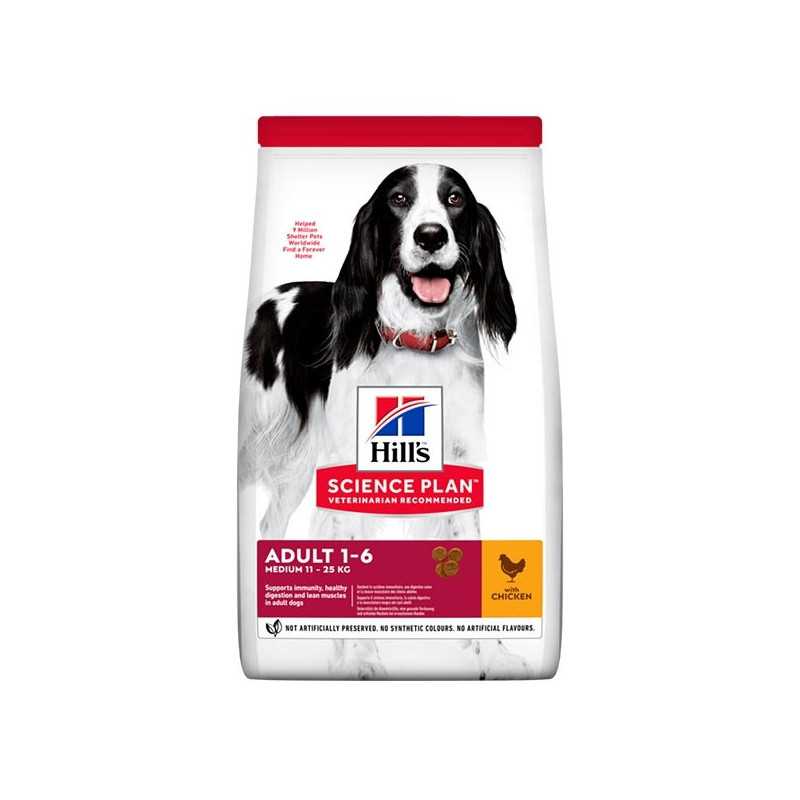 HILL'S Science Plan Adult Medium avec Poulet 12 kg.