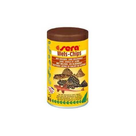 SERA Sera Acqua dolce - Mangimi speciali - per pesci di fondo- Wels Chips 38 gr. - 