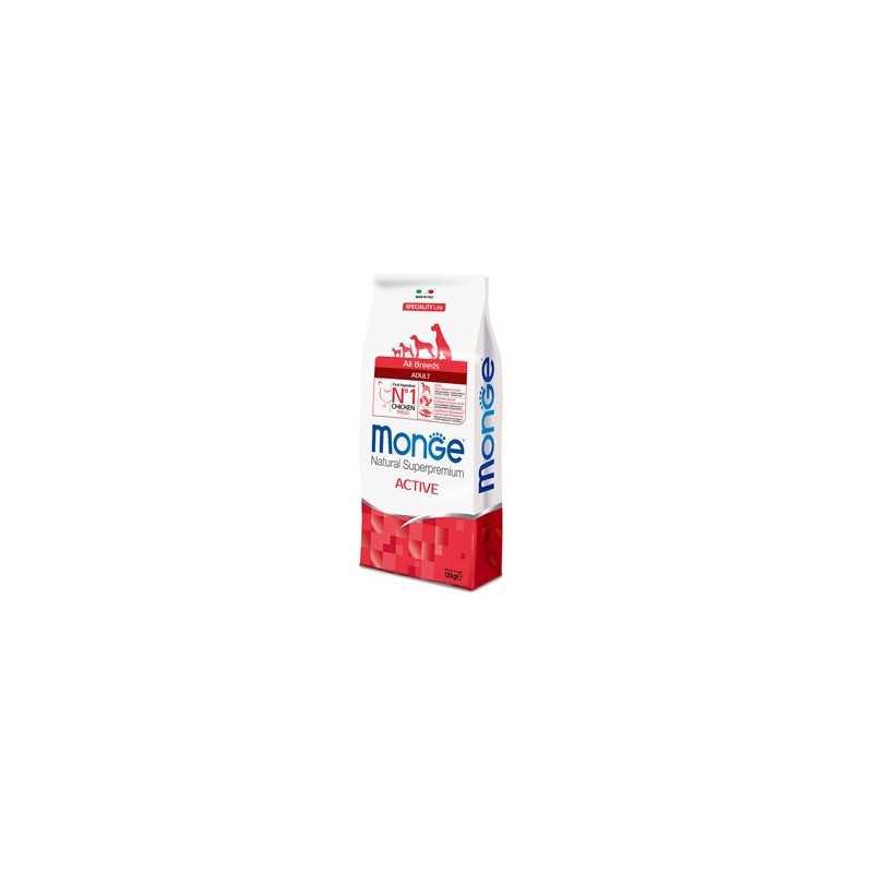 MONGE Natural Superpremium All Breeds Adult Active avec Poulet 12 kg. MONGE Natural Superpremium All Breeds Adult Active avec Poulet 12 kg.