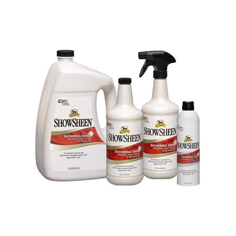 ABSORBINE ShowSheen Hair Polish et Detangler 950 ml. ABSORBINE ShowSheen Hair Polish et Detangler 950 ml.