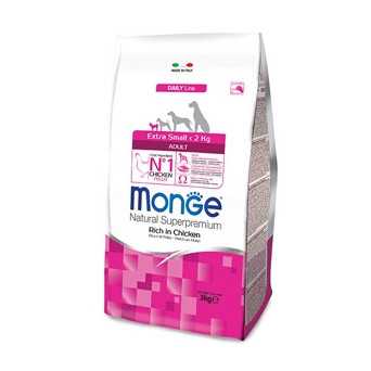 MONGE Natural Superpremium Extra Small Adult Ricco di Pollo 800 gr. - 