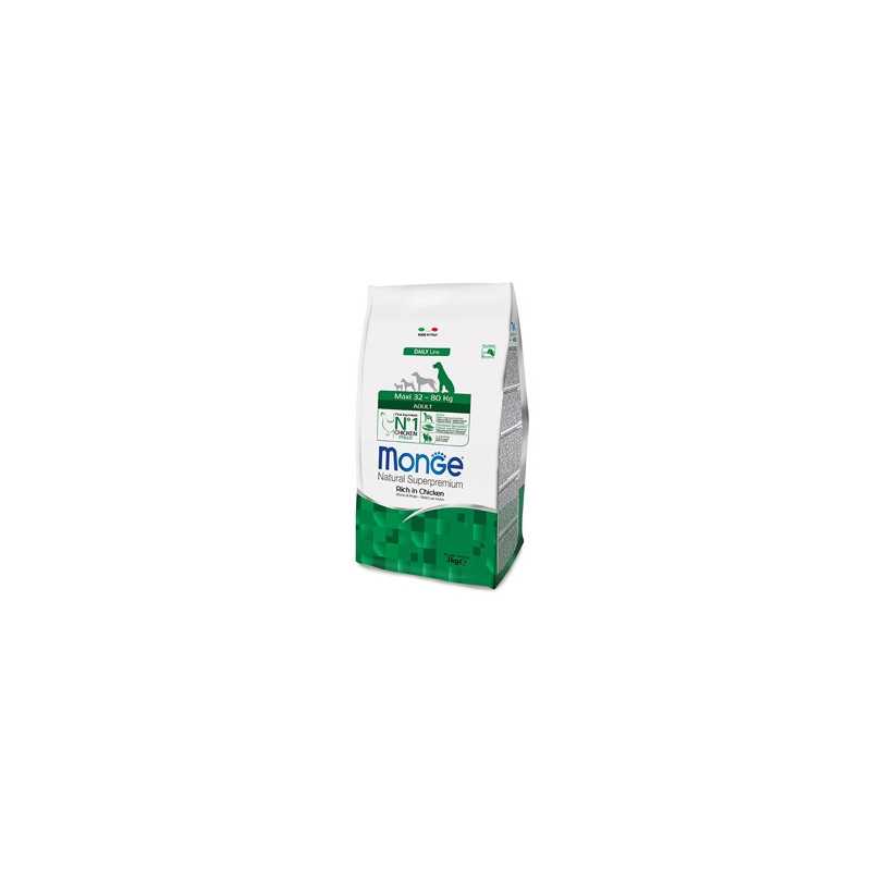 MONGE Natural Superpremium Maxi Adult Ricco di Poulet 3 kg.