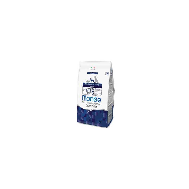 MONGE Natural Superpremium Medium Adult Ricco di Poulet 3 kg.