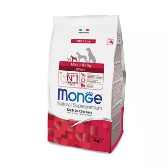 MONGE Natural Superpremium Mini Adult Reich an Huhn 800 gr.