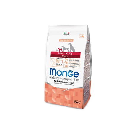 MONGE Natural Superpremium Mini Adult Salmone e Riso 800 gr. - 