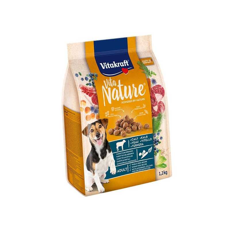 VITAKRAFT Vita Nature Vitello avec Carottes et myrtilles 2,5 kg.