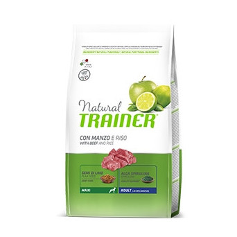 TRAINER Natural Adult Maxi with Beef and Rice 12 kg.