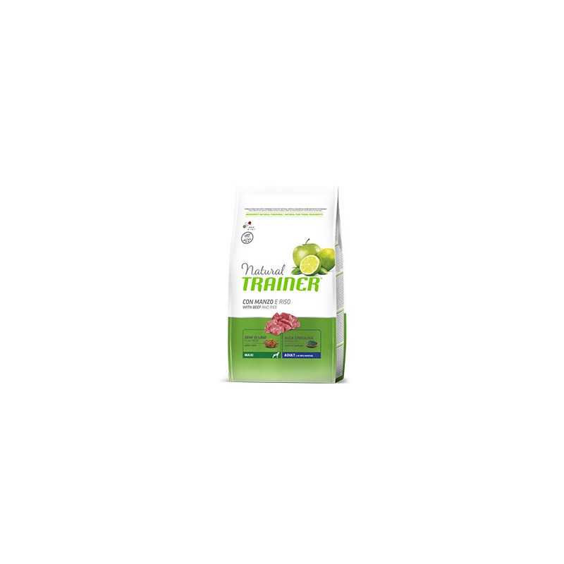 TRAINER Natural Adult Maxi avec Bœuf et Riz 12 kg.