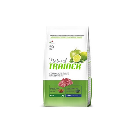 TRAINER Natural Adult Maxi con Manzo e Riso 12 kg. - 