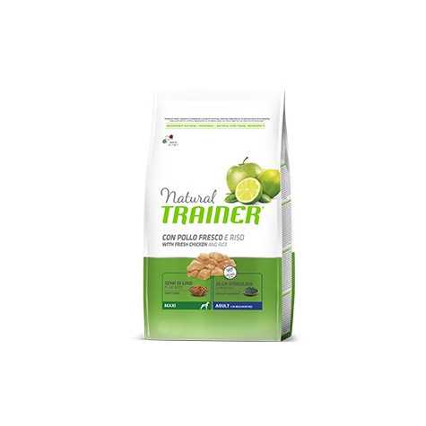 TRAINER Natural Adult Maxi con Pollo Fresco e Riso 12 kg. - 