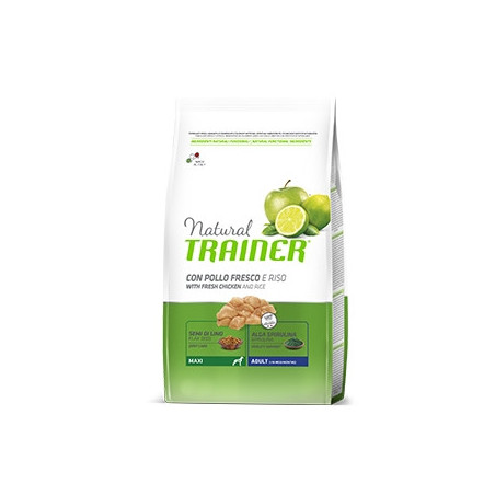 TRAINER Natural Adult Maxi con Pollo Fresco e Riso 12 kg. - 