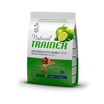 TRAINER Natural Adult Maxi Raw Ham and Rice 12 kg.