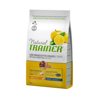 TRAINER Natural Adult Small & Toy with Raw Ham and Rice 800 gr.