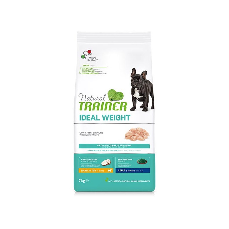 TRAINER Natural Ideal Weight Care Small & Toy Adult mit weißem Fleisch 7 kg.