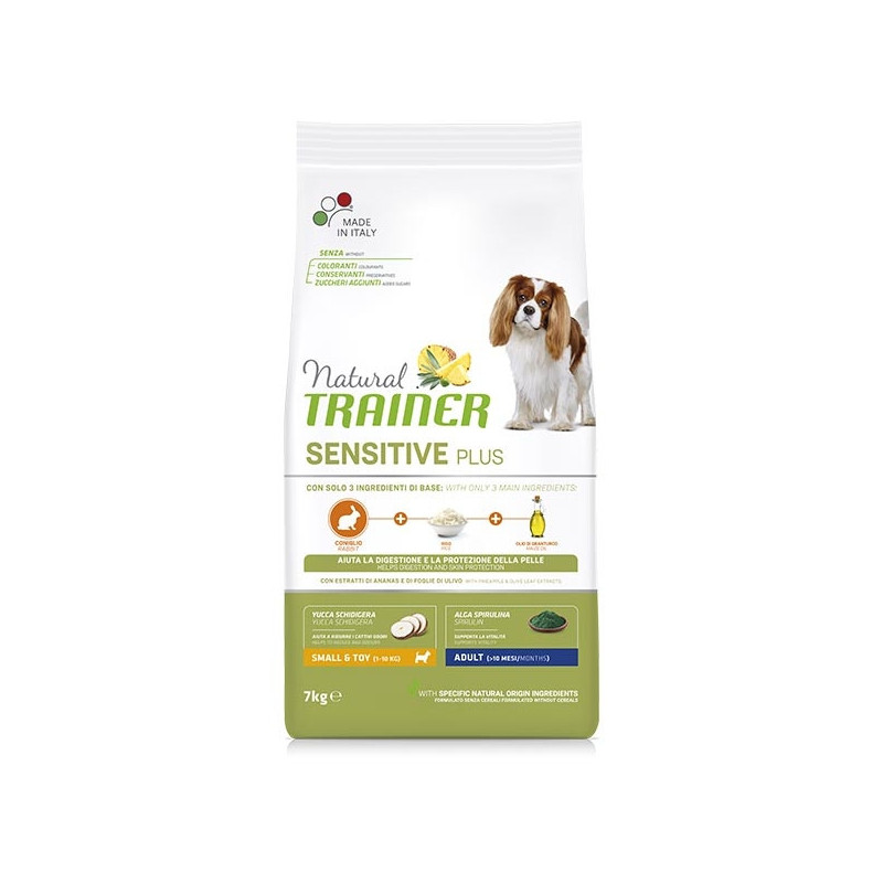 TRAINER Natural Sensitive Plus No Gluten Small & Toy Adult with Rabbit 2 kg.