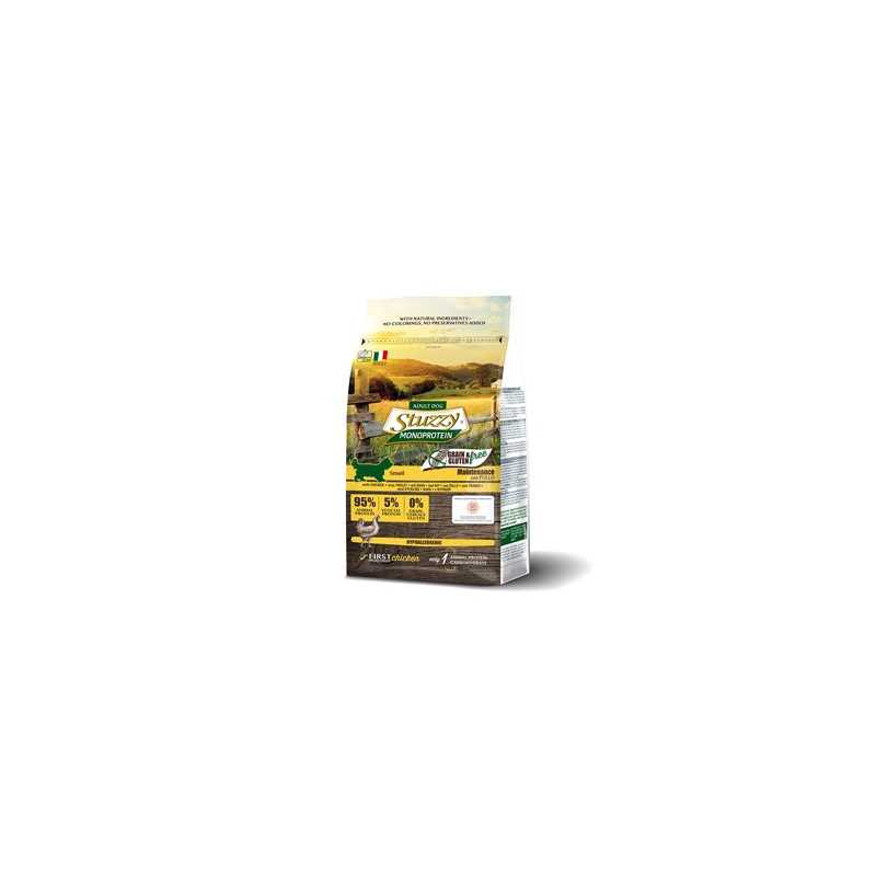 STUZZY DOG Monoprotein Grain Free Adult Medium/Large avec Poulet 12 kg. STUZZY DOG Monoprotein Grain Free Adult Medium/Large avec Poulet 12 kg.