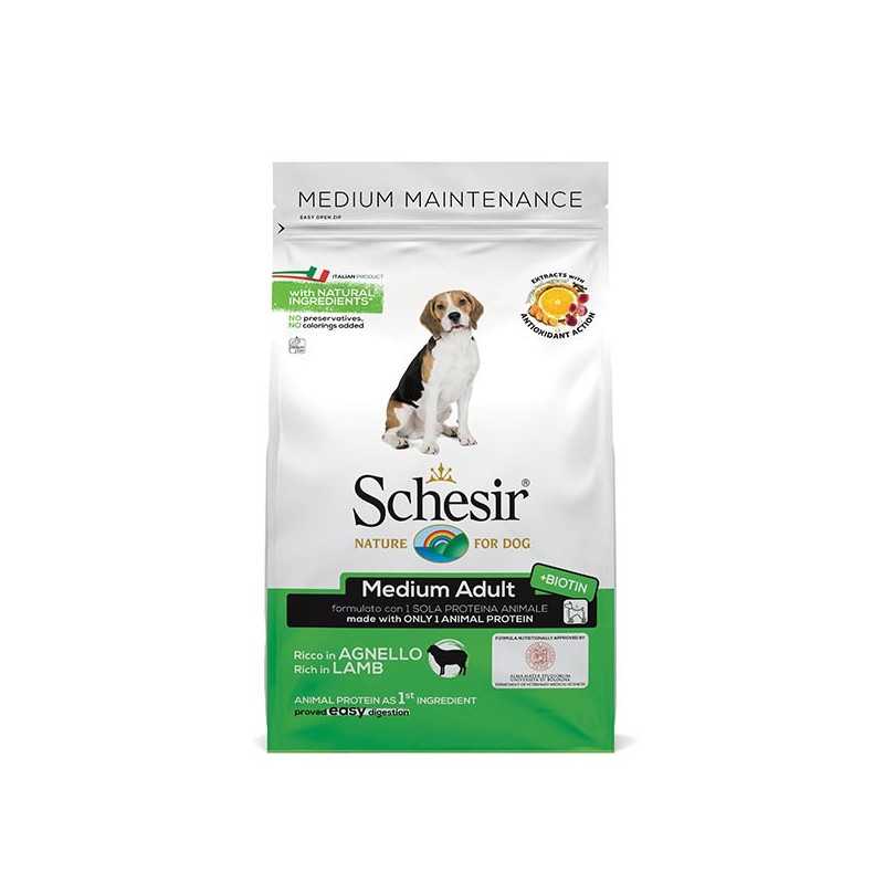 SCHESIR Dry Line Medium Entretien avec Agneau 3 kg. SCHESIR Dry Line Medium Entretien avec Agneau 3 kg.
