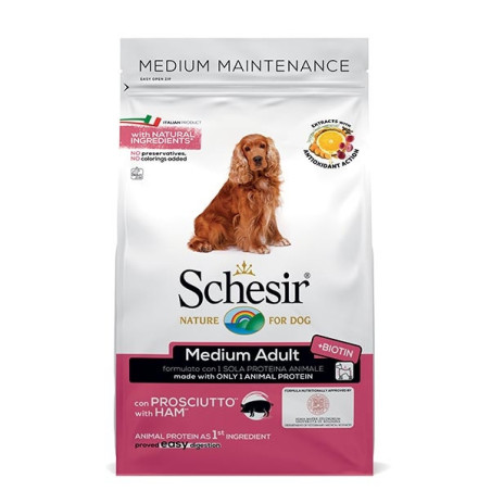 SCHESIR Dry Line Medium Mantenimento con Prosciutto 3 kg. - 