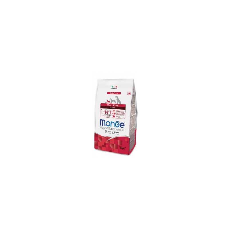 MONGE Natural Superpremium Mini Senior Ricco di Poulet 3 kg. MONGE Natural Superpremium Mini Senior Ricco di Poulet 3 kg.