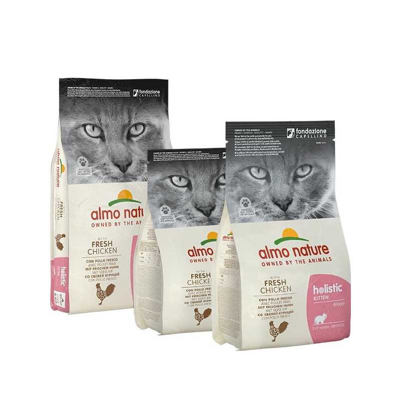 ALMO NATURE Holistic Kitten Poulet et Riz 2 kg.