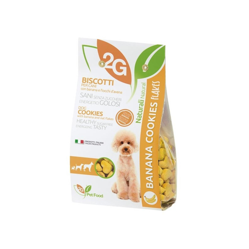 2G PET FOOD GUIDOLIN GIANNI Cookies with Banana and Oat Flakes 350 gr.