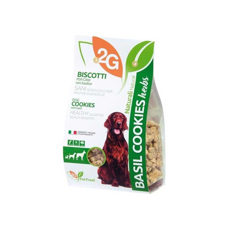 2G PET FOOD GUIDOLIN GIANNI Cookies avec Basilico 350 g. 2G PET FOOD GUIDOLIN GIANNI Cookies avec Basilico 350 g.