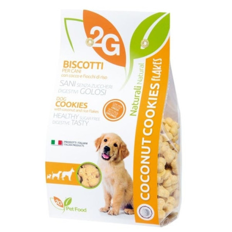 2G PET FOOD GUIDOLIN GIANNI Cookies con Cocco e Fiocchi di Riso 350 gr. - 