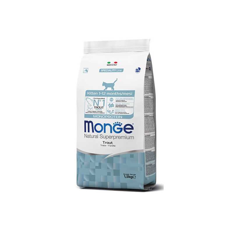 MONGE Natural Superpremium Kitten avec Truite 400 g. MONGE Natural Superpremium Kitten avec Truite 400 g.