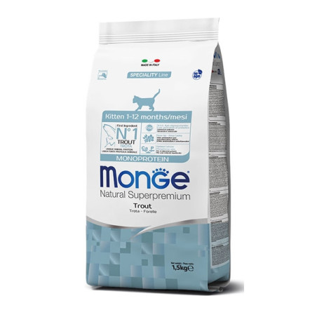 MONGE Natural Superpremium Kitten con Trota 1,5 kg. - 