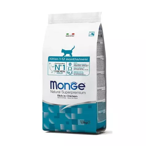 MONGE Natural Superpremium Kitten Rich in Chicken 400 gr.