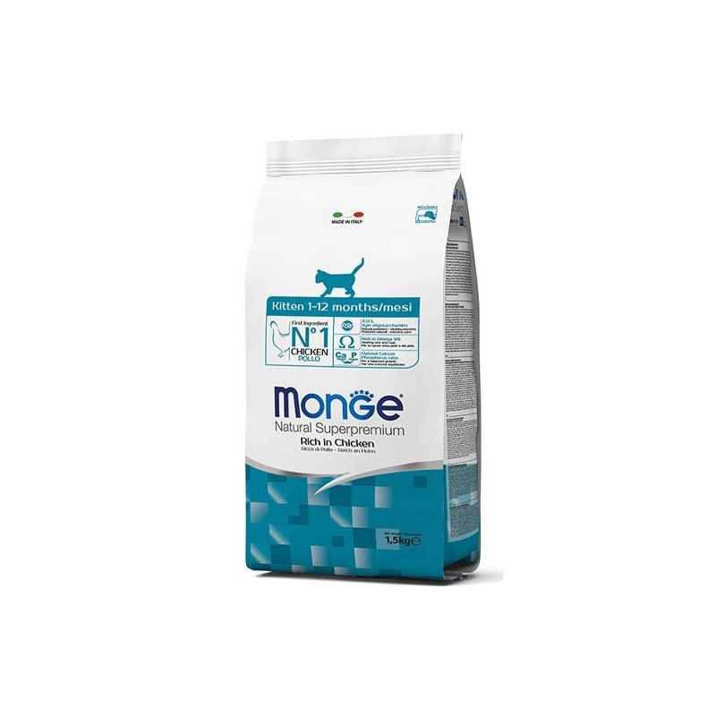 MONGE Natural Superpremium Kitten Ricco di Poulet 10 kg. MONGE Natural Superpremium Kitten Ricco di Poulet 10 kg.