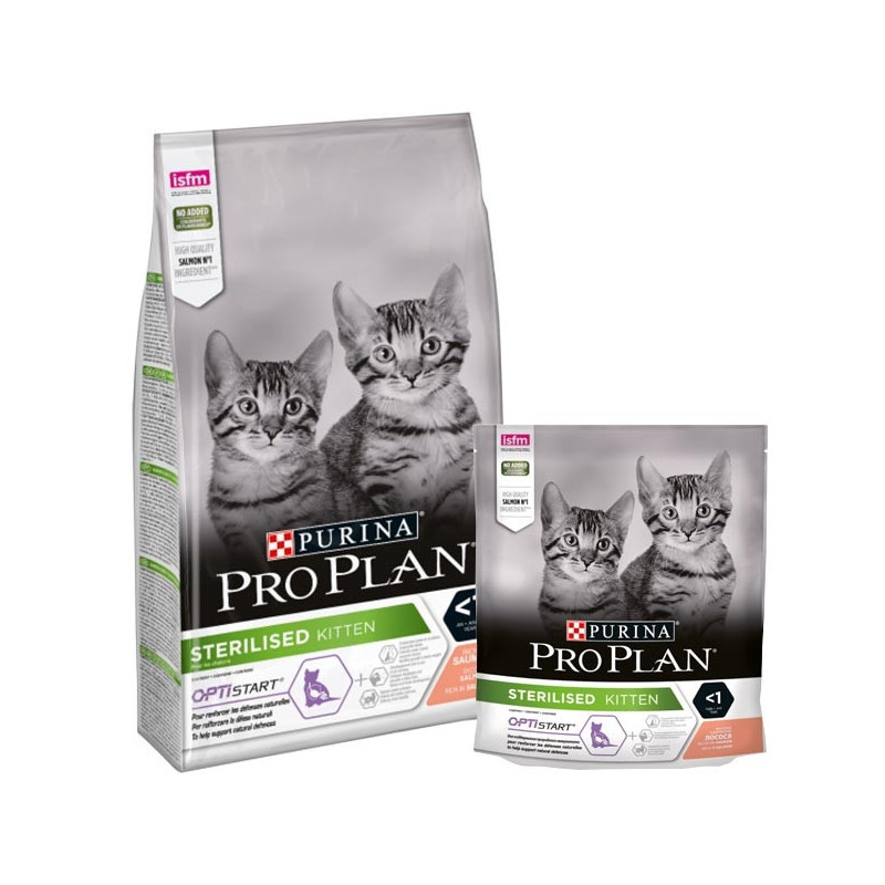 PURINA Pro Plan Sterilised Kitten Optistart con Salmone 400 gr.