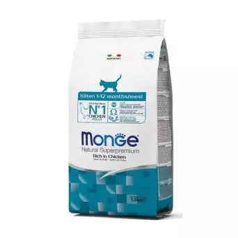 MONGE Natural Superpremium Kitten Rich in Chicken 1,5kg