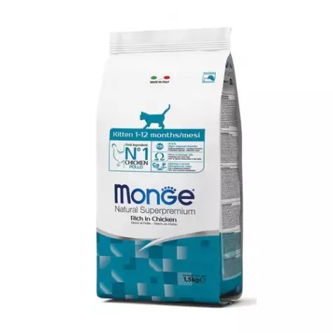 MONGE Natural Superpremium Kitten Reich an Huhn 1,5kg