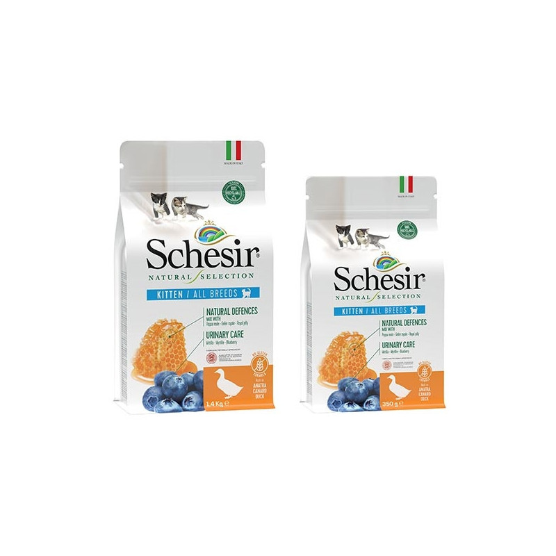 SCHESIR Natural Selection Kitten All Breeds with Duck 1.4 kg.