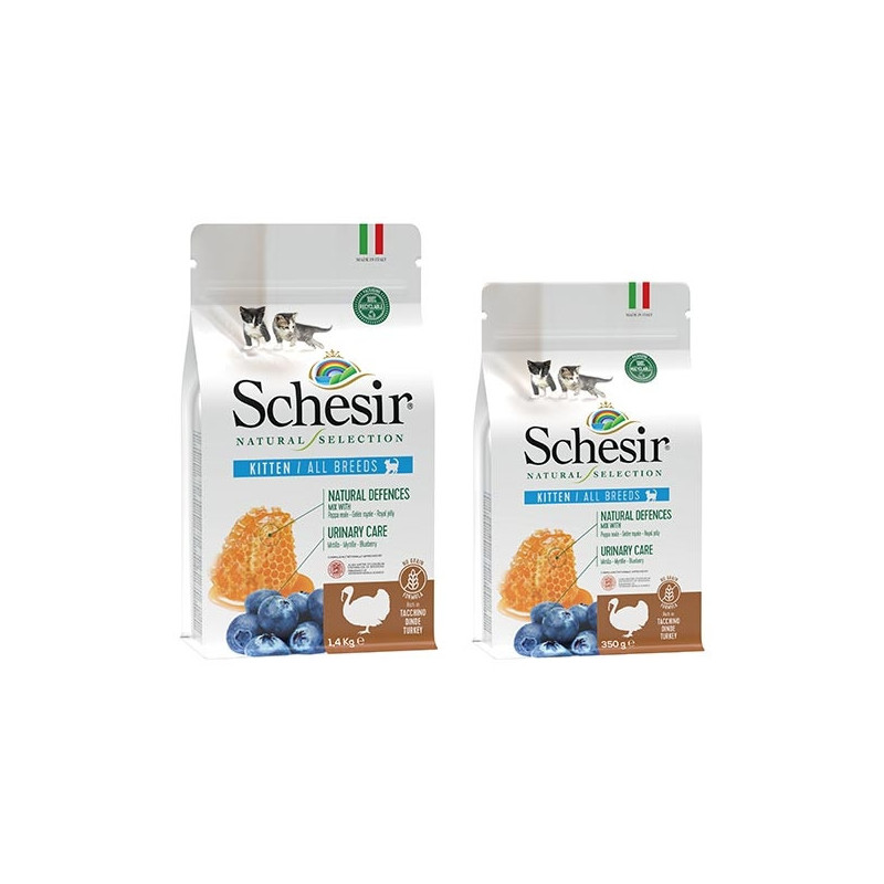 SCHESIR Natural Selection Kitten Alle Rassen mit Truthahn 350 gr.