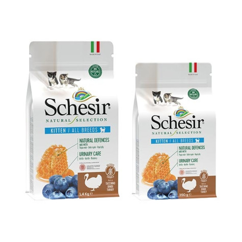 SCHESIR Natural Selection Kitten All Breeds con Tacchino 350 gr. - 