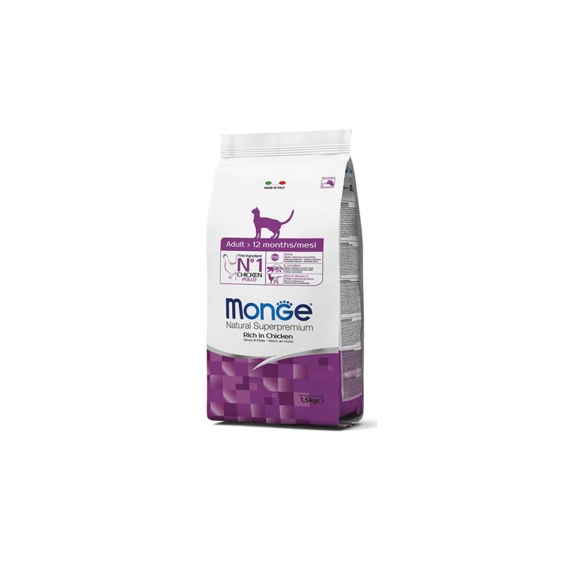 Monge Chat natural superpremium adult poulet 1,5 kg Monge Chat natural superpremium adult poulet 1,5 kg