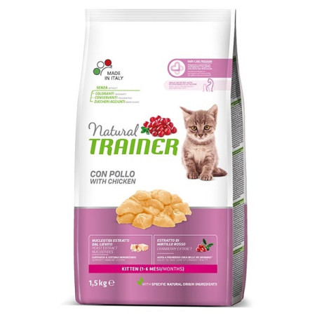 TRAINER Natural Kitten con Pollo Fresco 1.5 kg. - 