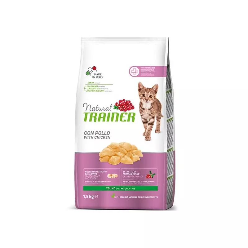 TRAINER Natural Young Adult mit Huhn 1,5 kg. TRAINER Natural Young Adult mit Huhn 1,5 kg.