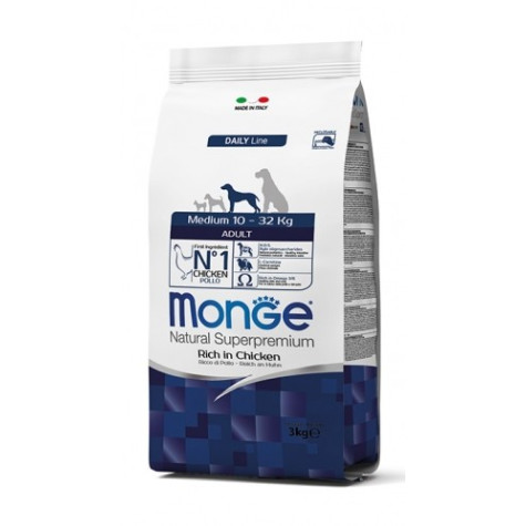 MONGE Chien adult medium al poulet 12 kg