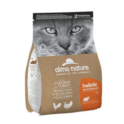 ALMO NATURE Holistic Maintenance with Chicken and Turkey 2 kg.
