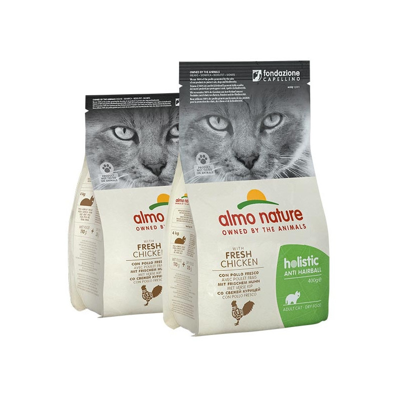 ALMO NATURE PFC Holistic Anti Hairball Dry Chicken and Rice 400 gr.