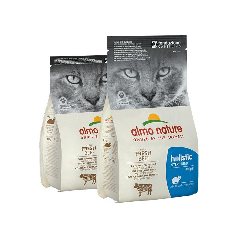 ALMO NATURE PFC Holistic Sterilized Dry Beef and Rice 2 kg.
