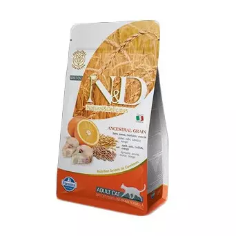 FARMINA N&D Low Ancestral Grain Adult with Cod and Orange 10 kg.