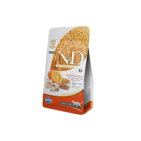 FARMINA N&D Low Ancestral Grain Adult con Merluzzo e Arancia 10 kg. - 